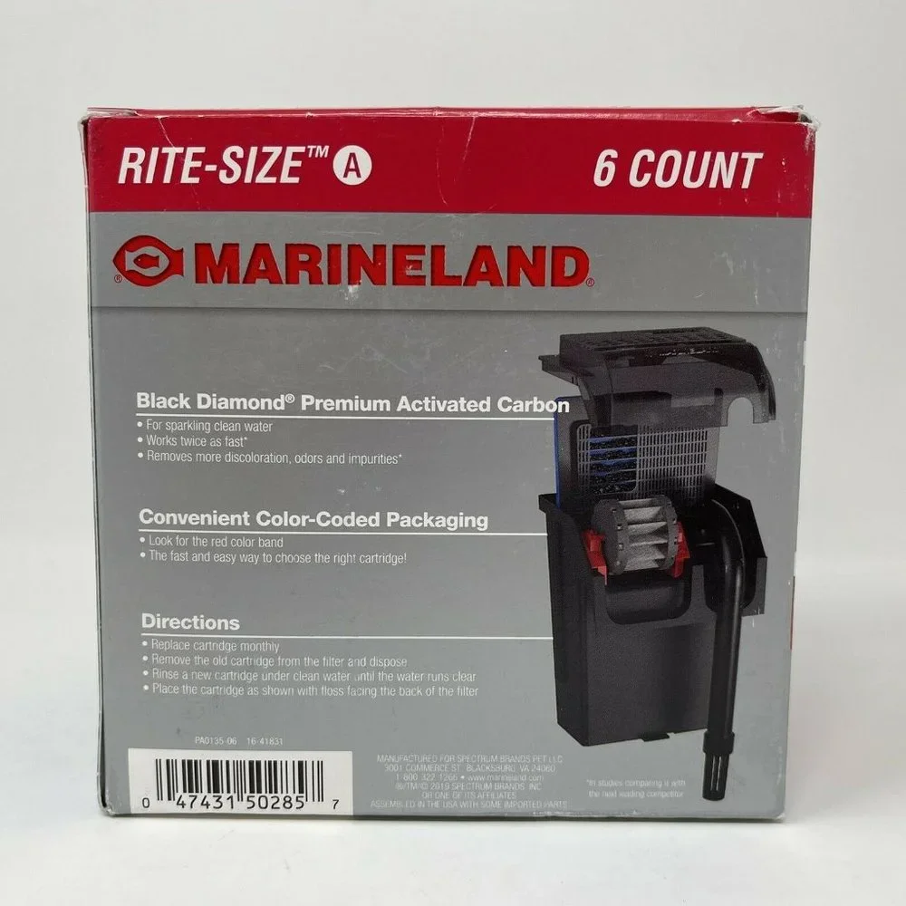 Marineland 6 Size A Penguin Power 75 and 100 Filter Replacement Cartridges NEW